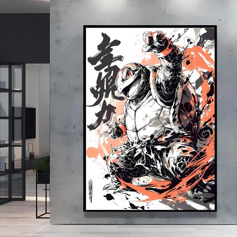 Hot Anime Poster Pokemon Squirtle Canvas Painting Hd Images High Quality Art Home Children's Bedroom Wall Decor Holiday Gifts