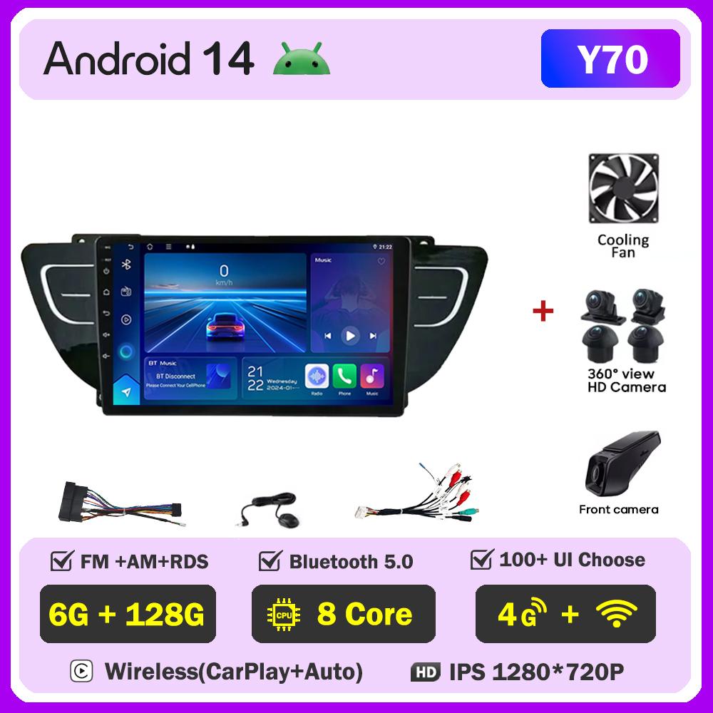 Car Video Player For Geely Atlas NL3 2016 - 2020 Carplay Android  Auto Radio Intelligent System GPS Navigation Touch Screen RDS
