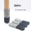 Table Chair Foot Cover Pad Protective Stool Foot Cover Leg Cover, Double-layer Thickened Knitted Chair Foot Cover Silent Non-slip Foot Cover