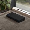 Wedge Meditation Cushion Textured textileCovered Floor Pillow Beige