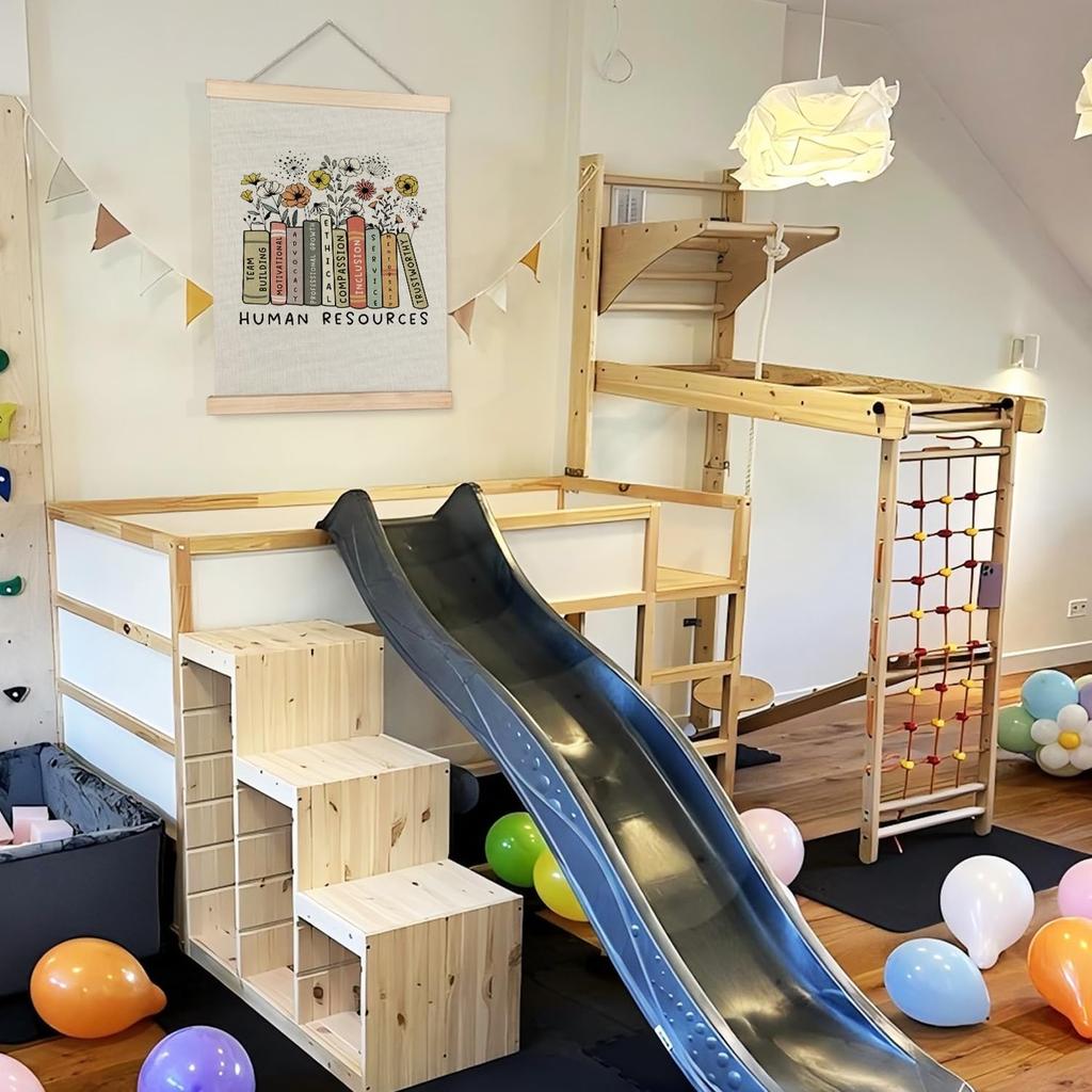 BearCake Human Resources Wall Art Office Decor,Human Resources Gifts for Women,Future HR Manager Student Graduation Gifts, 12x16 Inches Framed