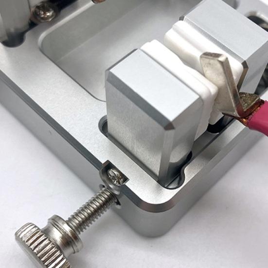 Svářecí přípravek Těžká hliníková svářečská svorka Stabilní svorka na drát Nastavitelná čelist 11 mm Příslušenství pro pájecí stanici na šperky