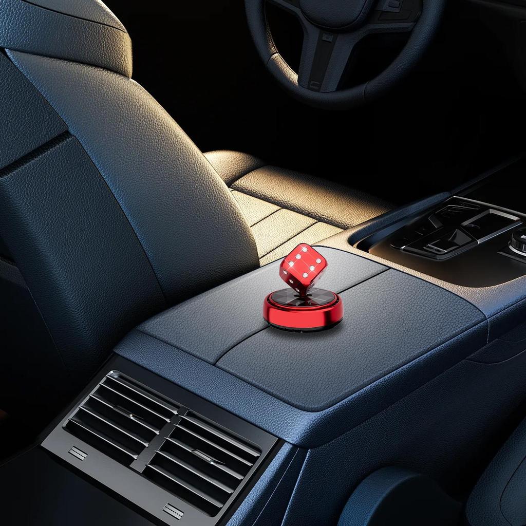 Car Scents Air Freshener Car Air Fresheners With Solar Rotating Automotive Trim Long-Lasting Odor Removal Dice For Minivan