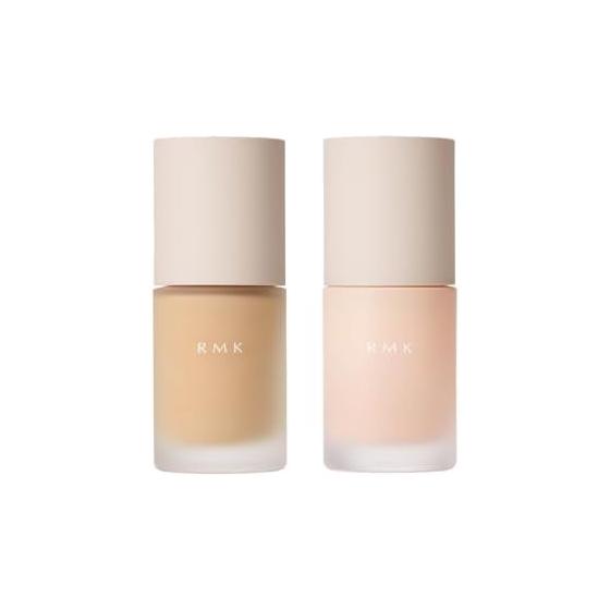Жидкая тональная основа RMK Flawless Coverage Plus 103 / Сияющая база под макияж RMK/Набор (Жидкая тональная основа/база под макияж
