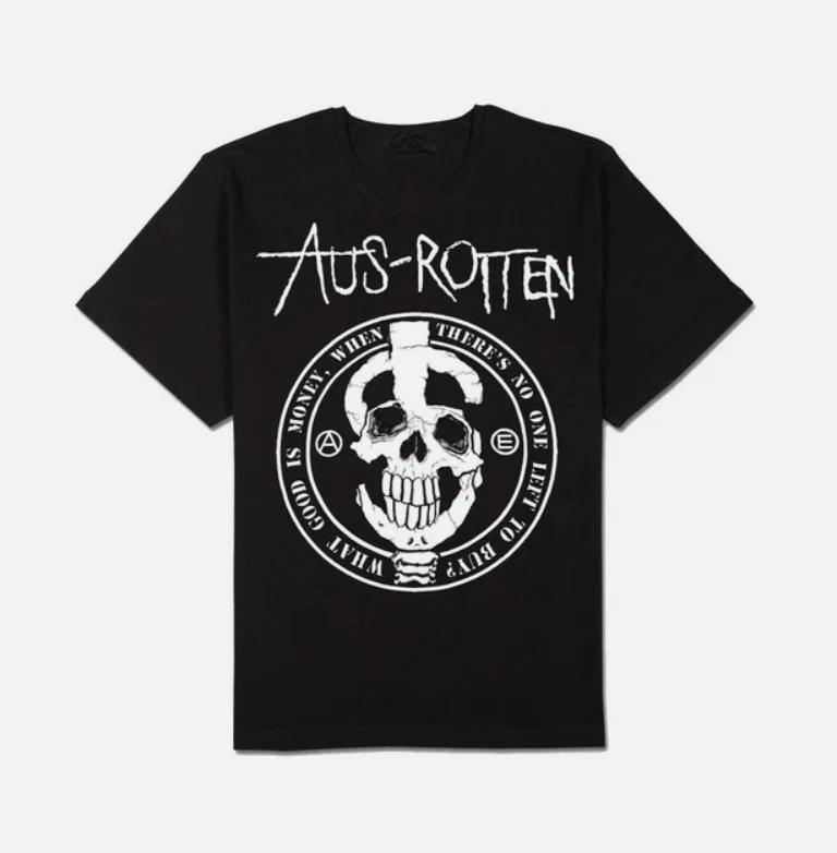 Aus-Rotten Band Heavy Cotton Black All Size Unisex Classic Shirt 3XL