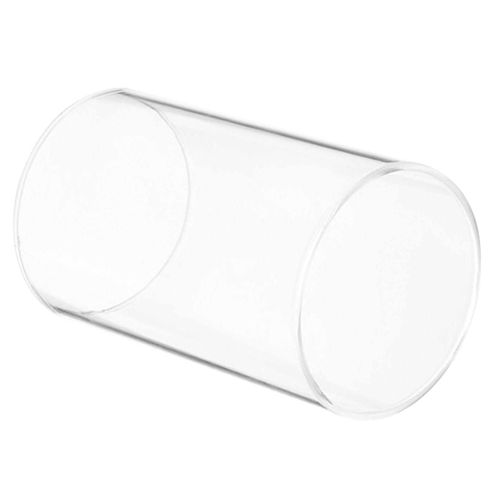 

Exquisite Clear Glass Dome Cover Cylinder Shade for Pillar Candles Windproof Warm Romantic Ambience Decor 10X7X7CM