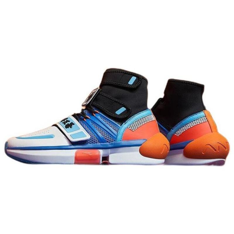 Dragon Ball x Anta Goku Kaioken High Top Basketball Shoes Mens White Blue 11941620-11