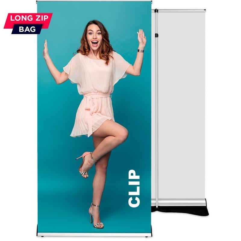 Roll up Clip 85x220 - telescopic pole, graphic exchange system