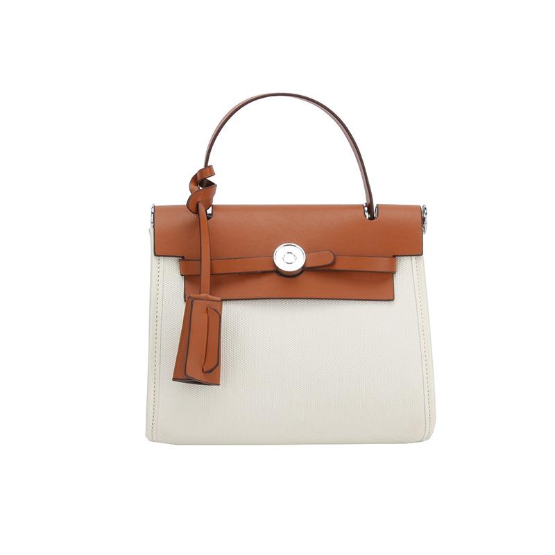 Retro lekki i znajomy kontrastowe kolory niszowe dojazdowe damskie torby nowe wysokiej klasy przenośne listonoszki wszechstronne torby