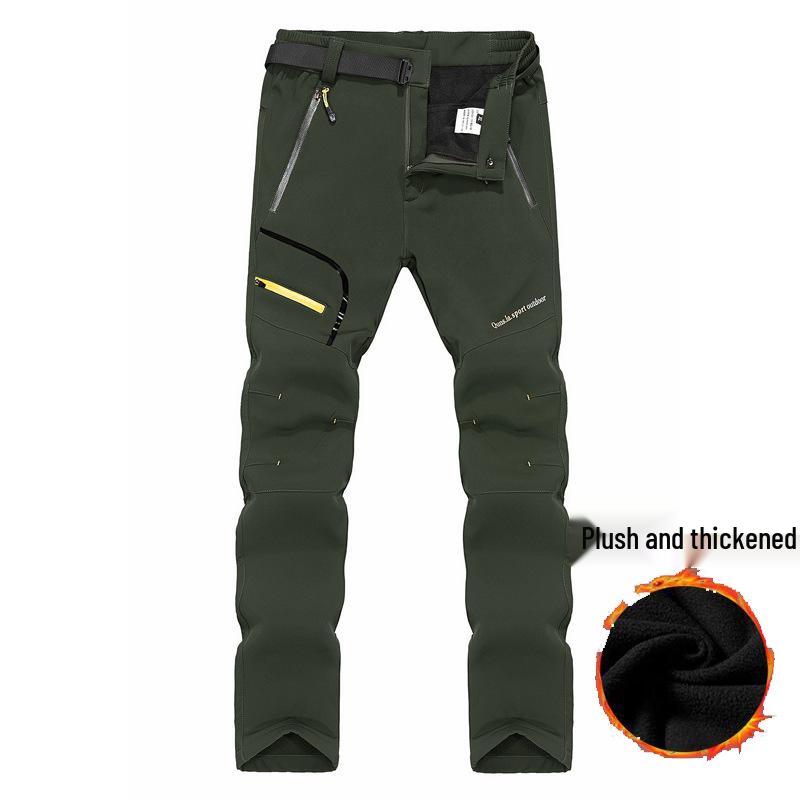 

Мужские и женские водонепроницаемые флисовые брюки софтшелл для катания на лыжах - Утепленные, дышащие, теплые, идеально подходят для альпинизма осенью/зимой 3XL