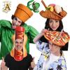 Interesting Cactus Pizza Hat Festival Party Cosplay Hood Stage Performance Adult Wear Polyester Prop Hat