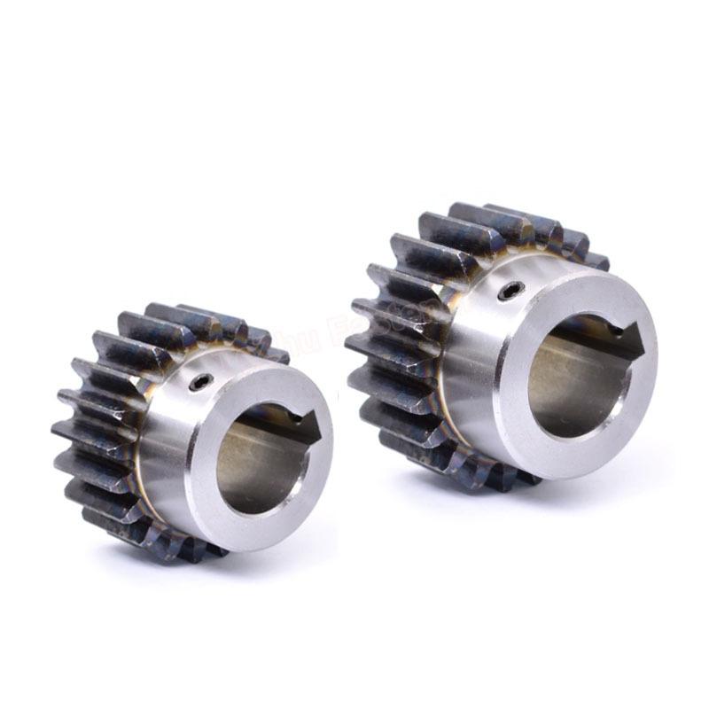 1 pz. Ruota Dentata Cilindrica con Passo 20 22 24 25 28 30 32 35 40 45 50 60 Denti Acciaio 45# Modulo 1.5 Ingranaggi Motore Foro con Chavetta 12-25mm