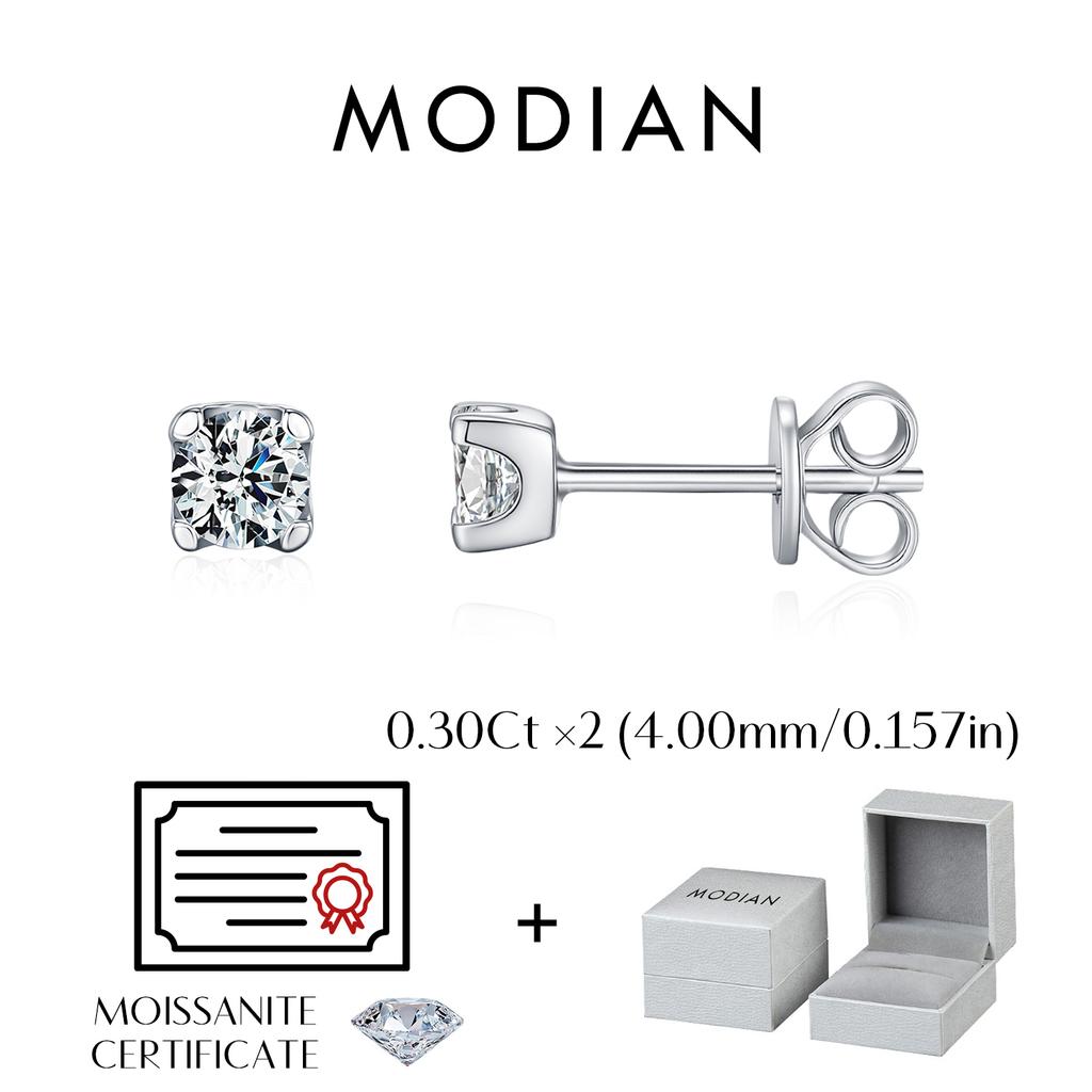 3MM-5MM Size D Color Moissanite 925 Sterling Silver Classic Simple Round Stud Earrings For Women Fine Stackable Jewelry