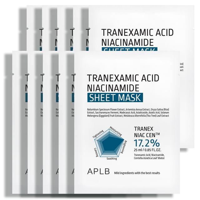 APLB - Tranexamic Acid Niacinamide Sheet Mask Set 25ml x 10 Sheets