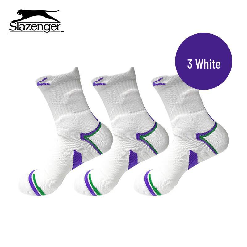 Slazenger Performance Tennis & Badminton Socks 3-Pack One Size