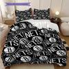 Brooklyn Nets Basketball Spirit Bedding(1 * duvet cover + 2 * pillowcase, without core)Duvet cover and pillowcase Christmas birthday gift Bedding set