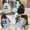 Student Backpack Bowknot Breathable Schoolbag Laptop Bag Outdoor Gift Portable