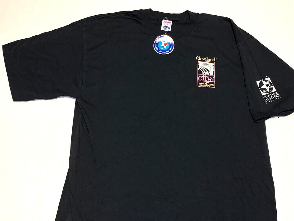

Rare! 1996 Cleveland Ohio Bicentennial Bridge City T-Shirt New! LG Single Stitch Unisex T-Shirt XXXL