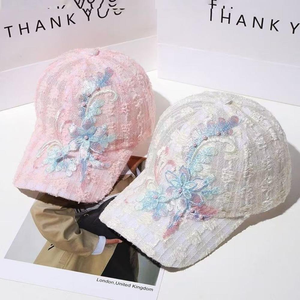 Lace Baseball Cap Mesh Sunscreen Hat Fashion Duck Tongue Hat  Spring and Summer