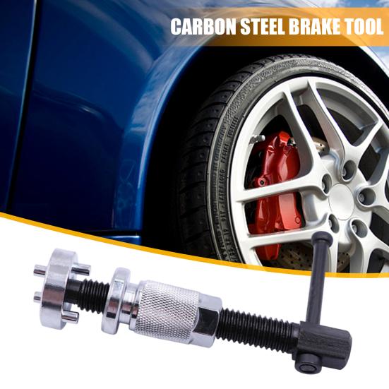 Yousheng Disc Brake Piston Rewind Tool Kit Carbon Steel Brake Cylinder Adjustment Set for Pad Replacement with Reaction Plate And Twin Pin Head Auto