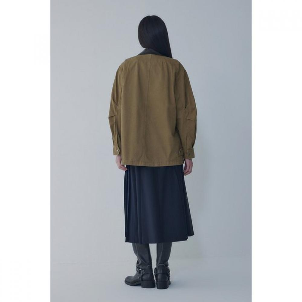 Vov Synthetic Leather Collar Work Jacket 7156310003