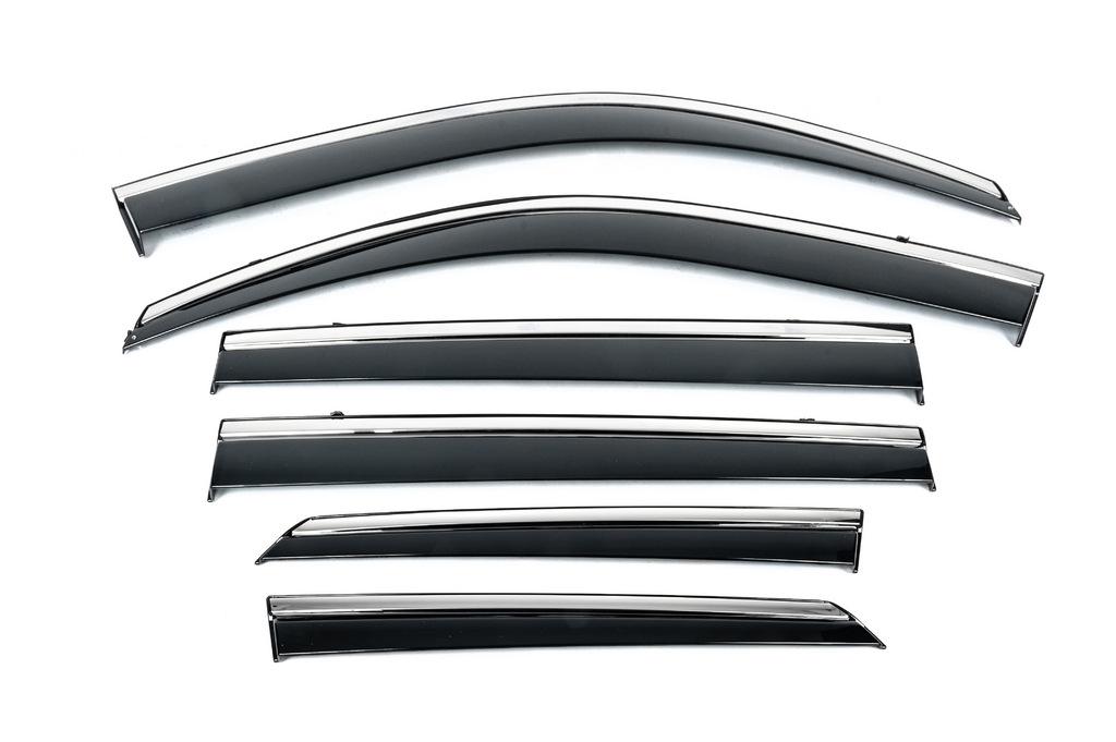 

Wind deflectors with chrome Niken Luxury (6 pcs) for Lexus GX460
