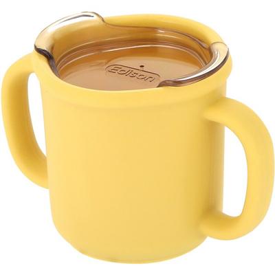 Edison Premium Silicone Training Baby Cup 200ml, Yellow, 1 Piece, Popular Korean Parenting Items