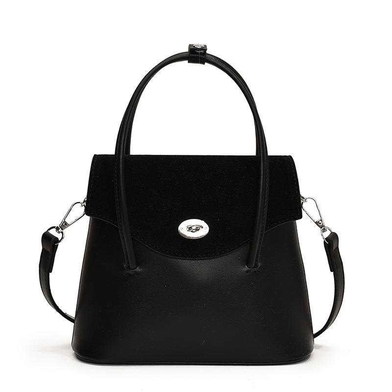 Textured Going Out Small Bag Bag Women's Autumn and Winter Casual Shoulder Crossbody Bucket Bag Suede Handbag