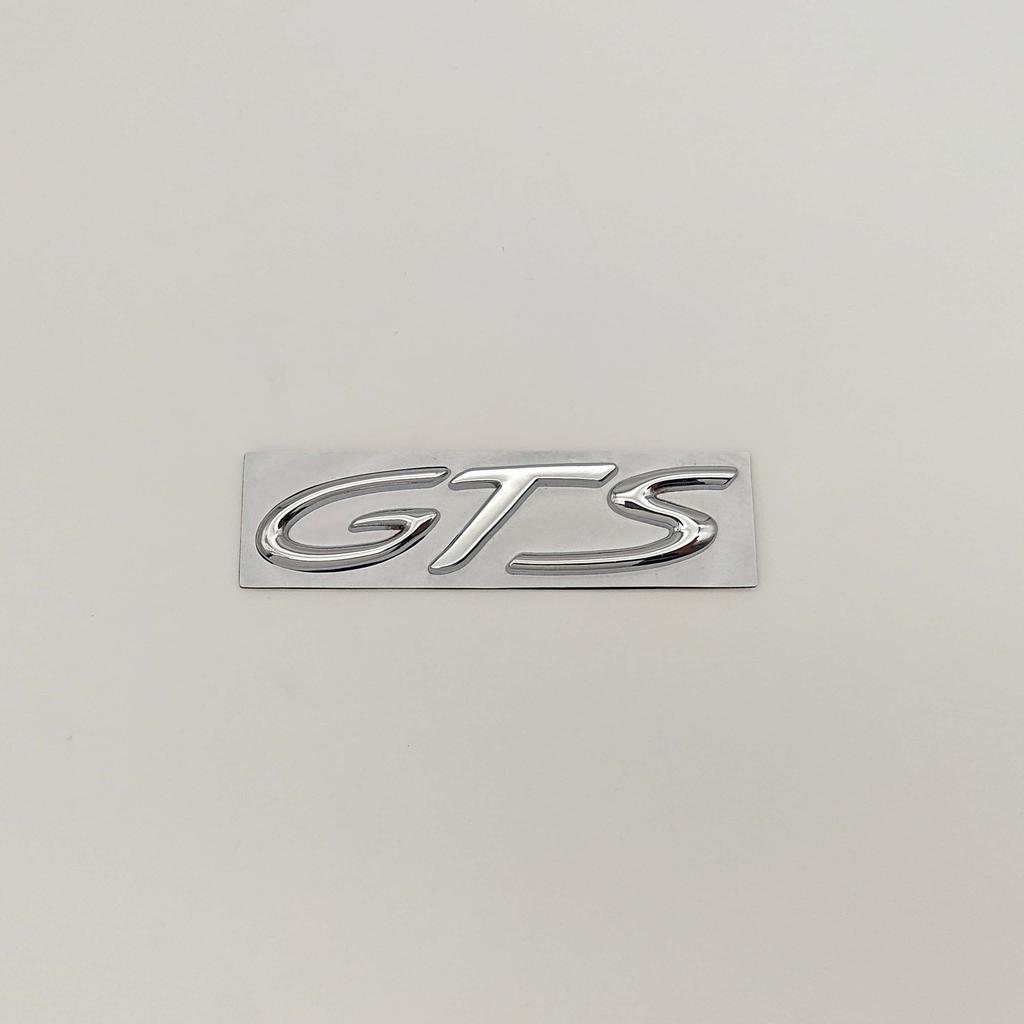 1pc 3D Metal GTS Emblem Decal Side Fender Rear Trunk Badge Sicker for Panamera Taycan Mayenne 911 718