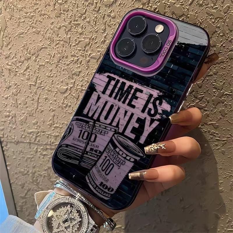American Dollar Pattern Anti Drop Matte Hard Protective Phone Case For Apple Iphone