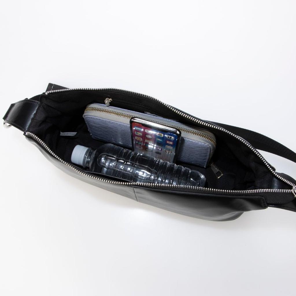 [Kashkash] Horizontal soft shoulder bag