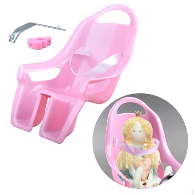 Kinderfahrrad Puppensitz Fahrradzubehör (Rosa) Universell für die meisten Standardpuppen