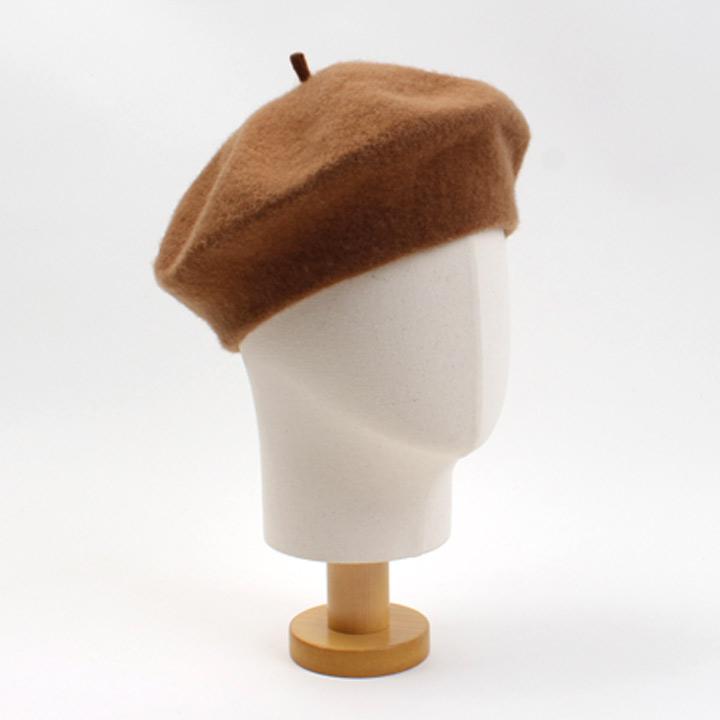 Yunibeosyeolkemiseuteuli Wool Light Brown Beret