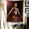 Tomb Raider Lara Wall Tapestry Aesthetic Wall Hanging Printed Fabric Blanket Decorative Tapestries for Bedroom Living Room Home Decor