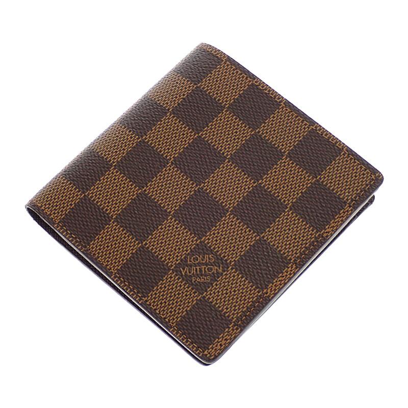LOUIS VUITTON  N61675 Bifold Wallet Brown Damier canvas mens