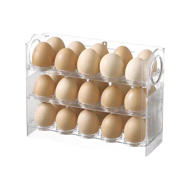 Refrigerator Organizer Egg Storage Box Food Containers Egg Fresh-keeping Case Holder Tray Dispenser Kitchen Storage Boxes