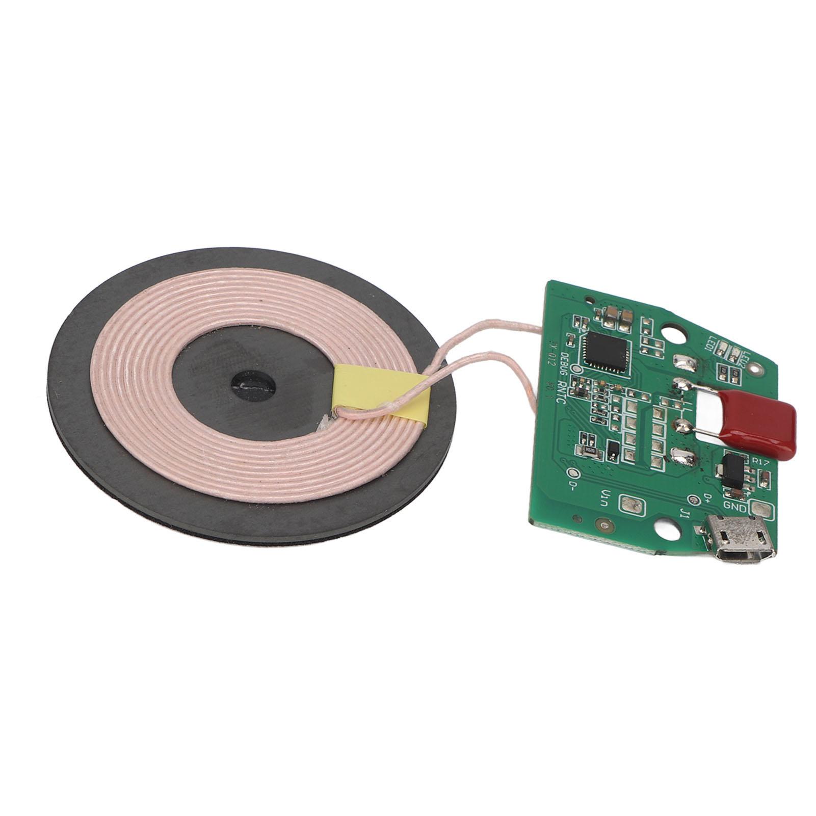 

Wireless Charging Module QI Standard Fast Charging Micro USB Port Coil DIY Wireless Charger PCBA Circuit Board