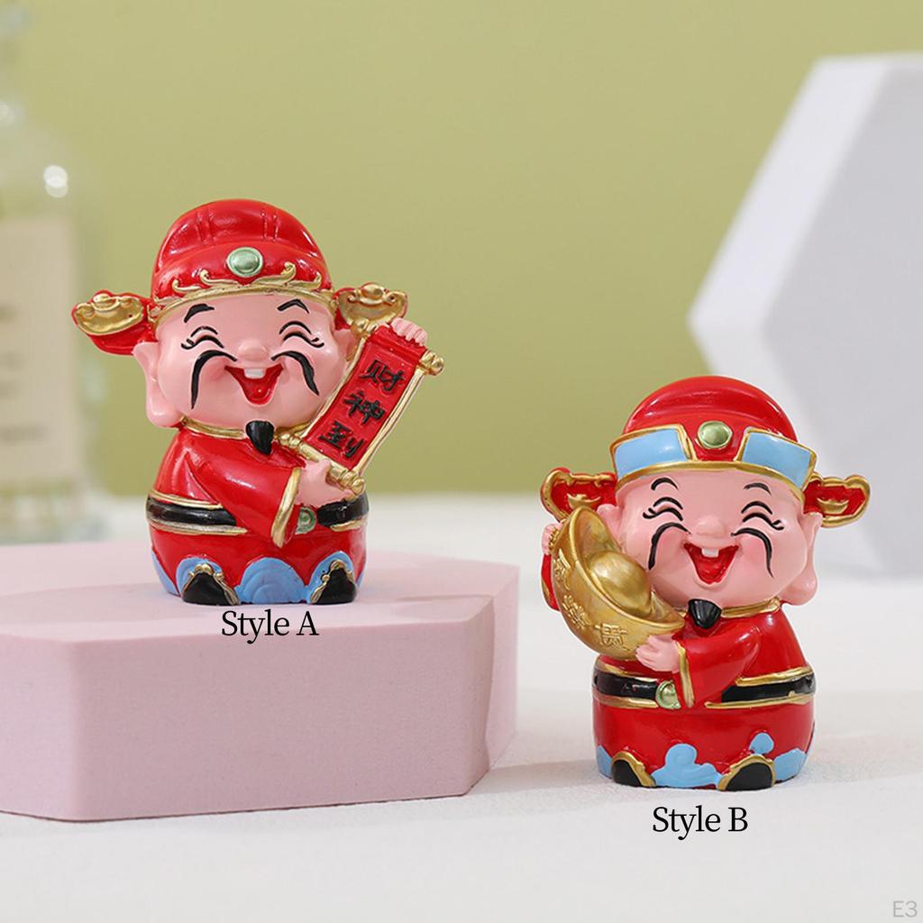 Chinese Year Wealth s Resin Figurine Mythological 2.8inch Tall