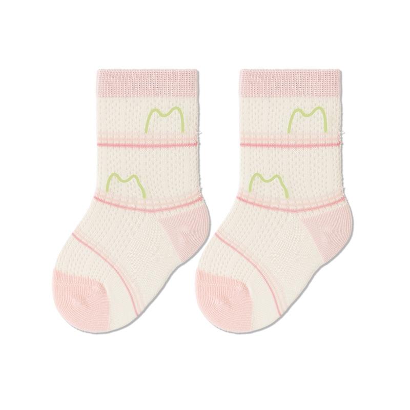 

Summer Children Girls Socks Thin Sweet Breathable Kids Cotton Girls Socks Cat Cartoon Mesh Girls Socks L