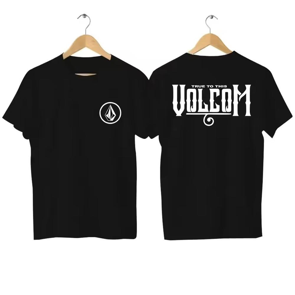 

Volcom Stone Graphic Sports Men Clothing Tee Shirt Homme New in Top Tee short sleeve Round Neck Printing Pullover T-shirt 504... 5XL різнокольоровий