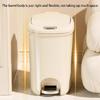 Pedal Bathroom Trash Can for Kitchen Hotel Home or Office 8/12L Trash Can with Lid for Household and Professional