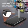 Lab Stand Support, Laboratory Retort Support Stand Set, Steel Lab Stand 23.6" Rod and 8.3" x 5.3" Cast Iron Base, Includes Flask Clamps, a Burette