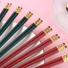 Ru Han Premium Gold Crown Glazed Alloy Chopsticks