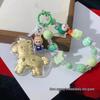 999 Pure Gold Cartoon Pony Keychain Pendant & Phone Strap Charm Gift