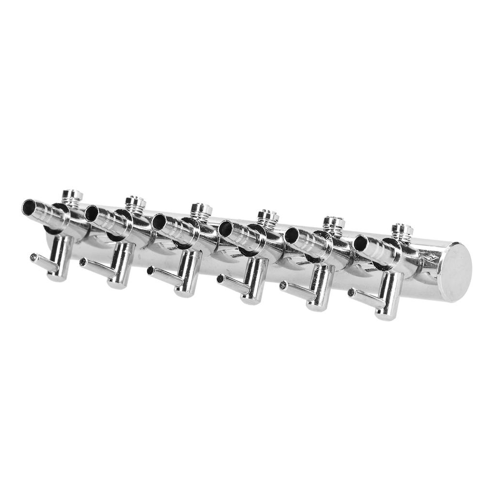 Fish Tank Distribution Valve Fish Tank Oxygen Pipe Carbon Dioxide Adjustment Switch Stainless Steel