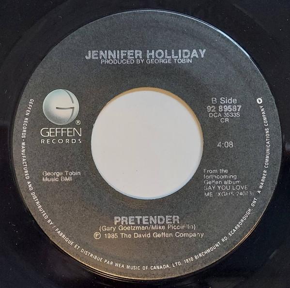 

7inch Record JENNIFER HOLLIDAY - Hard Times For Lovers 9289587 Geffen Records 1985 Canada Dance & Electronica Used