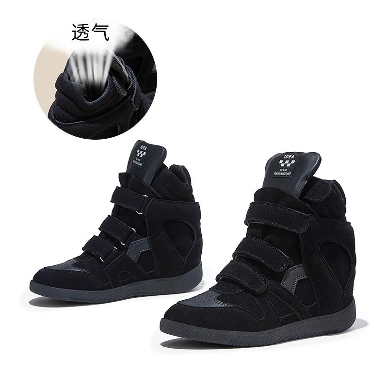 

MAGLINS Натуральна Шкіра Високі Черевики на Щиколотку Жіночі Модні На Липучці На Платформі Зручні Кросівки для Ходьби 40