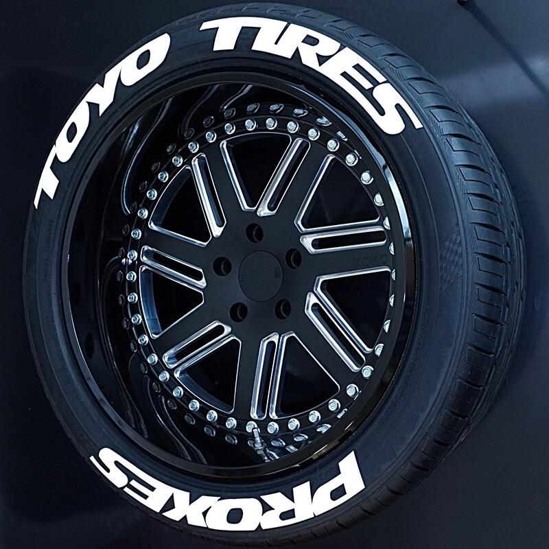 TOYO TIRES PROXES Universale 3D Auto Impermeabile Adesivo per Pneumatici Ruota Auto Gomma Lettere Unite Decalcomanie Accessori