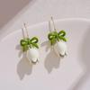 French Sweet Small Fresh Flower Earrings Niche Design Temperament Simple Mori Gardenia Pearl Stud Earrings
