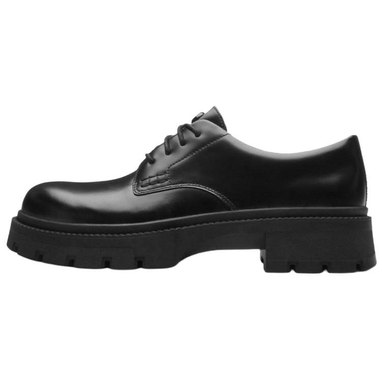 Coach Jonathan Leather Round Toe Lace-Up Casual Shoes Men Sneakers Black CZ615-BLK